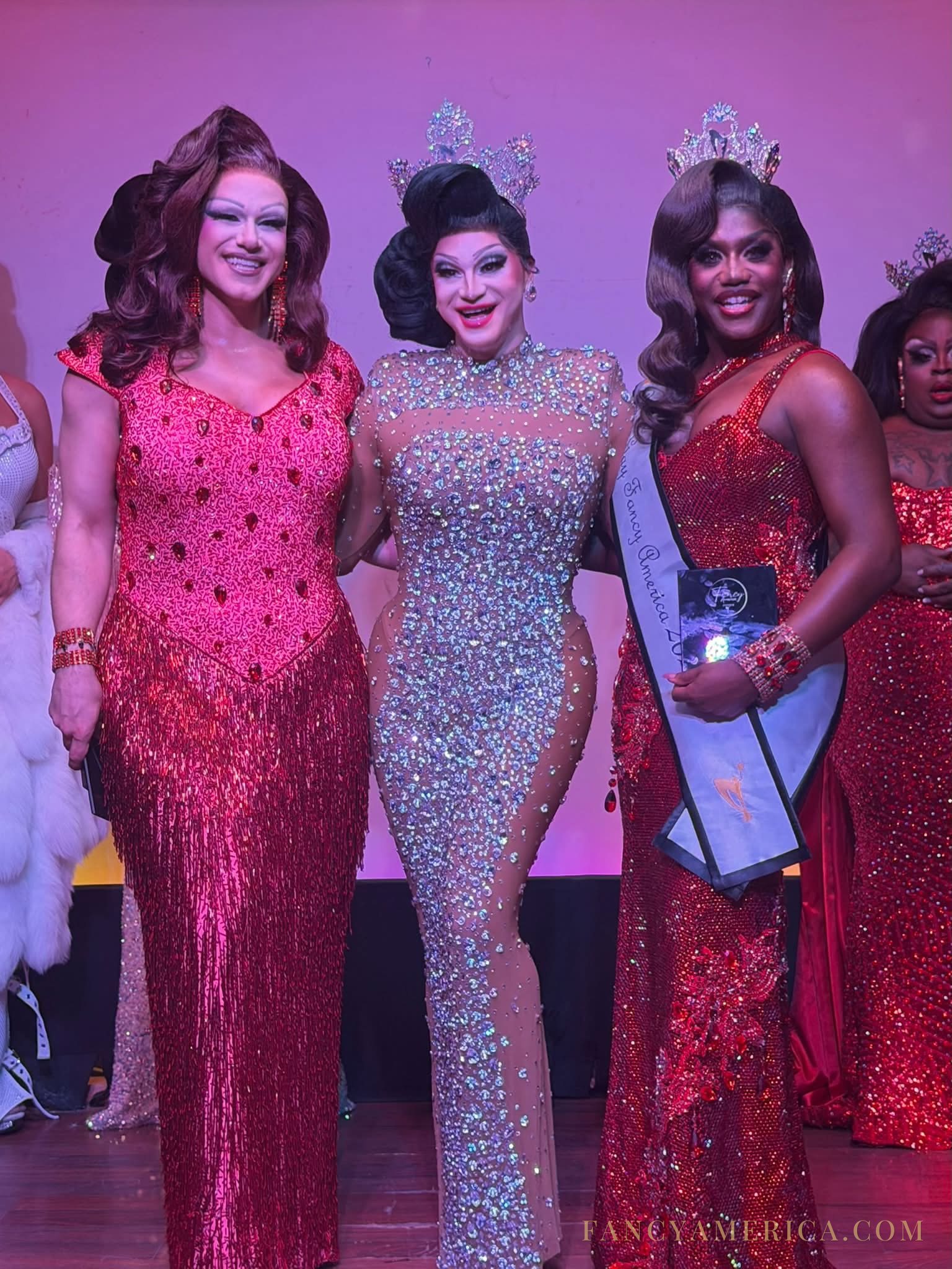 The 2026 Gay Fancy America pageant: Eboni Alexander, Elizabeth Burly Stratton.